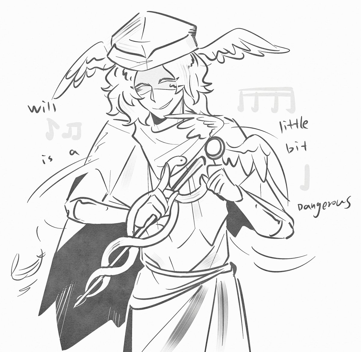 NOVOCAINE_ying's tweet photo. #epicmusical #Hermes sry i draws very awful... https://t.co/nyxAerBoyu