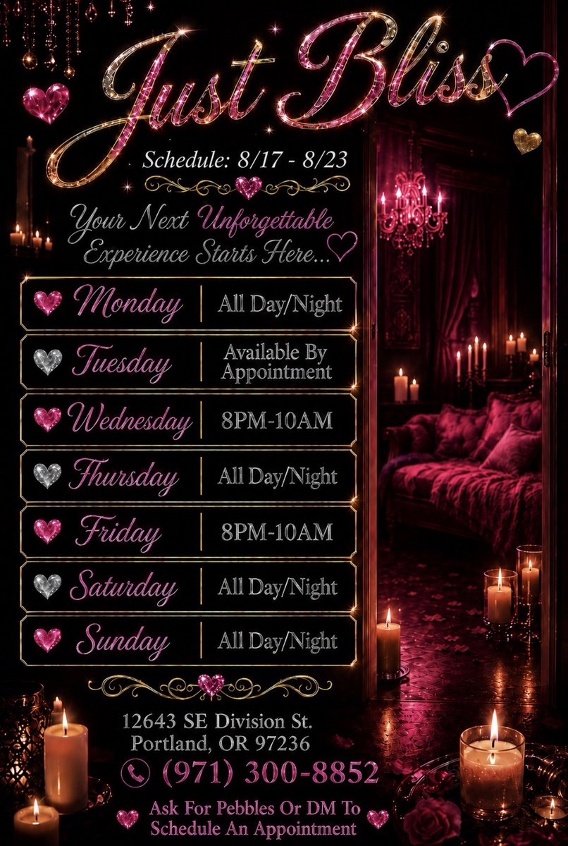 pdx_pebbles's tweet photo. 💛JUST BLISS - @PDXJustBliss 
      12643 SE Division St.
      Portland, OR 97236
      (971) 300-8852

💛Walk-Ins Welcome 
      Or
      DM To Schedule An Appointment https://t.co/T8xYTVIhoJ