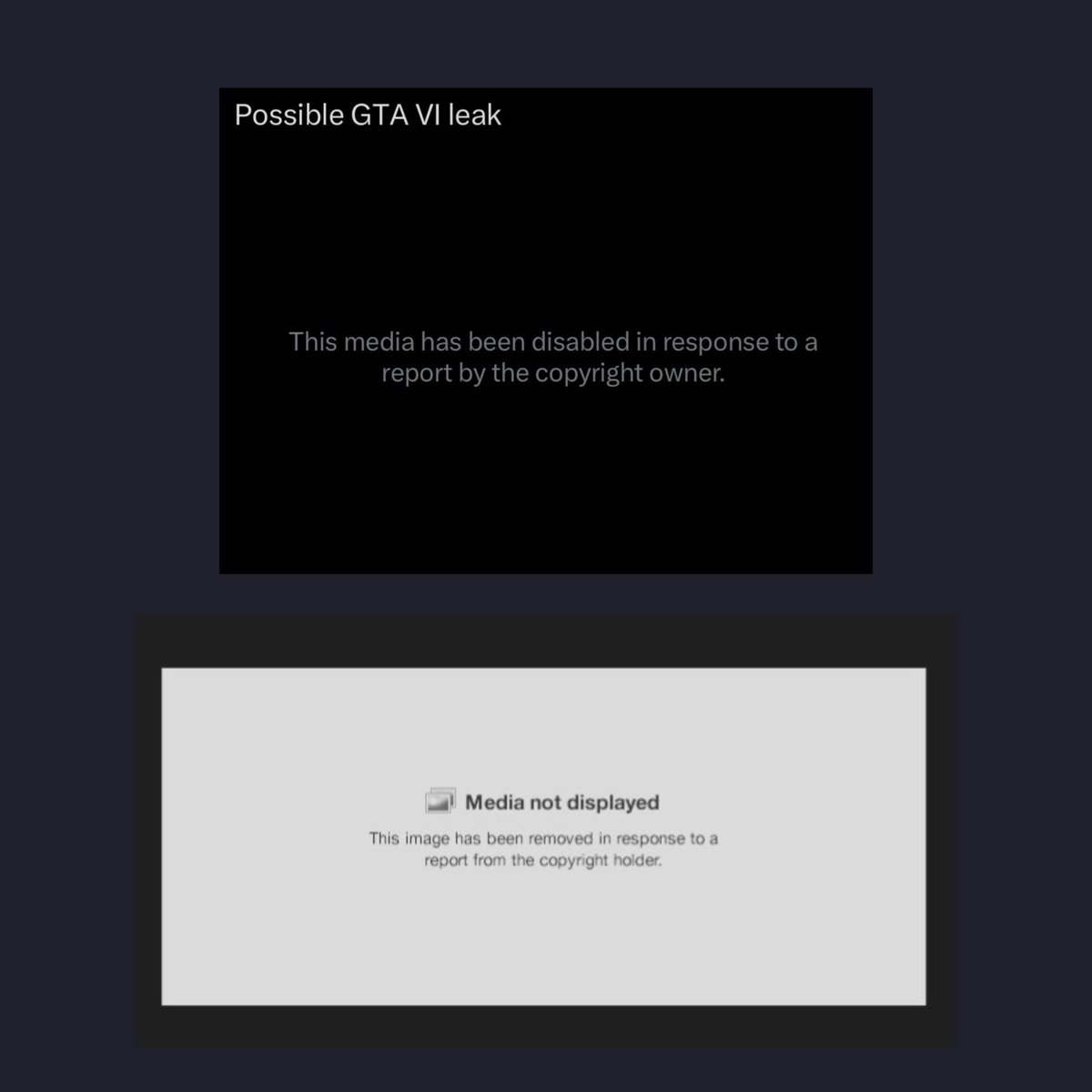 gtasix_'s tweet photo. Rockstar Games and Take-Two are now taking down the leaked GTA 6 gameplay footage, confirming that the footage is real. https://t.co/YS3Fbxrcsu