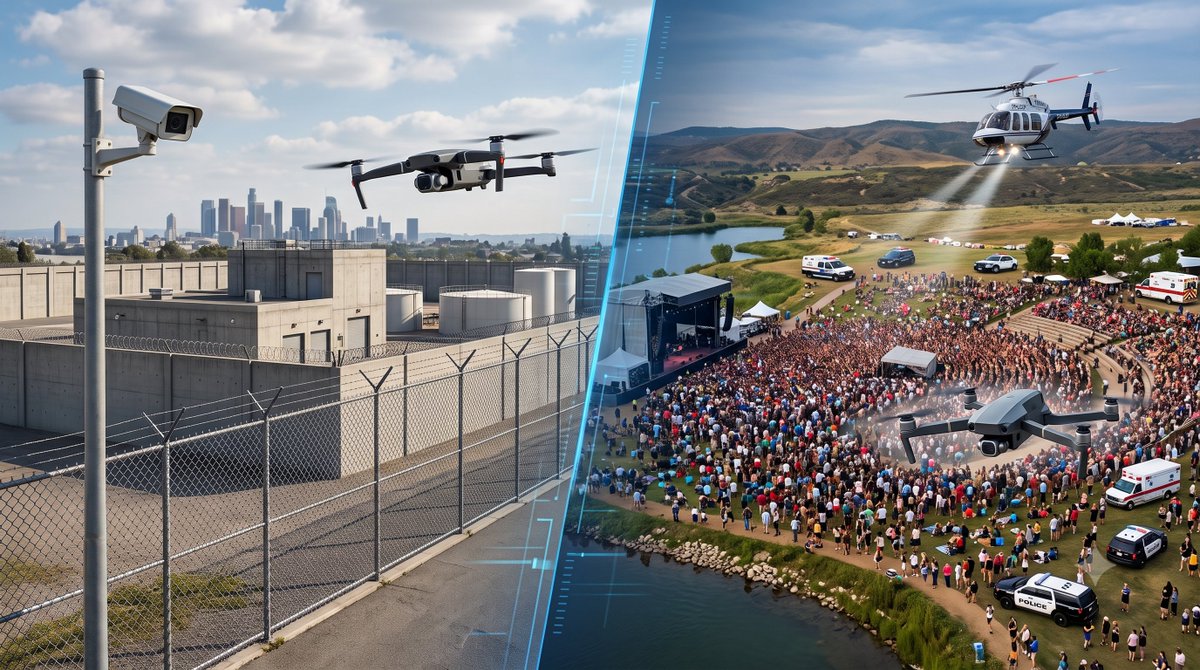 AeroDefenseTech's tweet photo. Different restrictions, different purposes.
#TFRs -temporary #airspace restrictions
#UAFRs -currently proposed by #FAA- longer-term protection for eligible #criticalinfrastructure
Restrictions define the airspace, #dronedetection provides the awareness.
https://t.co/rmonMqa5vj https://t.co/uA0dRVvm9z