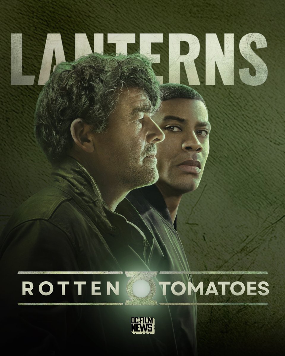 DCFilmNews's tweet photo. 'LANTERNS' now the highest rated DCU project on Rotten Tomatoes!

• LANTERNS: 95% / 85%
• PEACEMAKER S2: 94% / 79%
• CREATURE COMMANDOS: 93% / 79%
• SUPERMAN: 83% / 90%
• SUPERGIRL: 52% / 73% https://t.co/Pg3NDzO1Ip