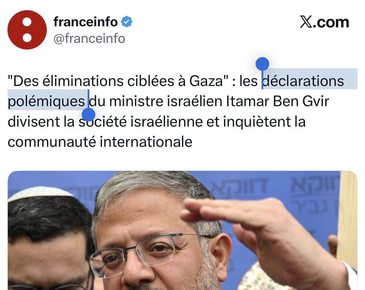 Alkanz's tweet photo. Appeler à tuer 30 à 40 Arabes tous les jours, de simples « déclarations polémiques ».

France Info toujours au top dans son escort du génocide à Gaza. https://t.co/csgHKfTtrJ