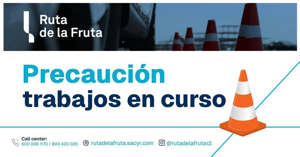 CaminoDeLaFruta's tweet photo. 🔴[PRECAUCIÓN] Inician trabajos de limpieza de calzada con barredora, entre los kms. 64,5 y 65,8 de la #RutaH66, sector Puente El Durazno - Valdebenito, comuna de Las Cabras.

El tránsito permanece normal, conduzca con precaución. #RutadeLaFruta #CarreteradeLaFruta #LasCabras #Ruta66