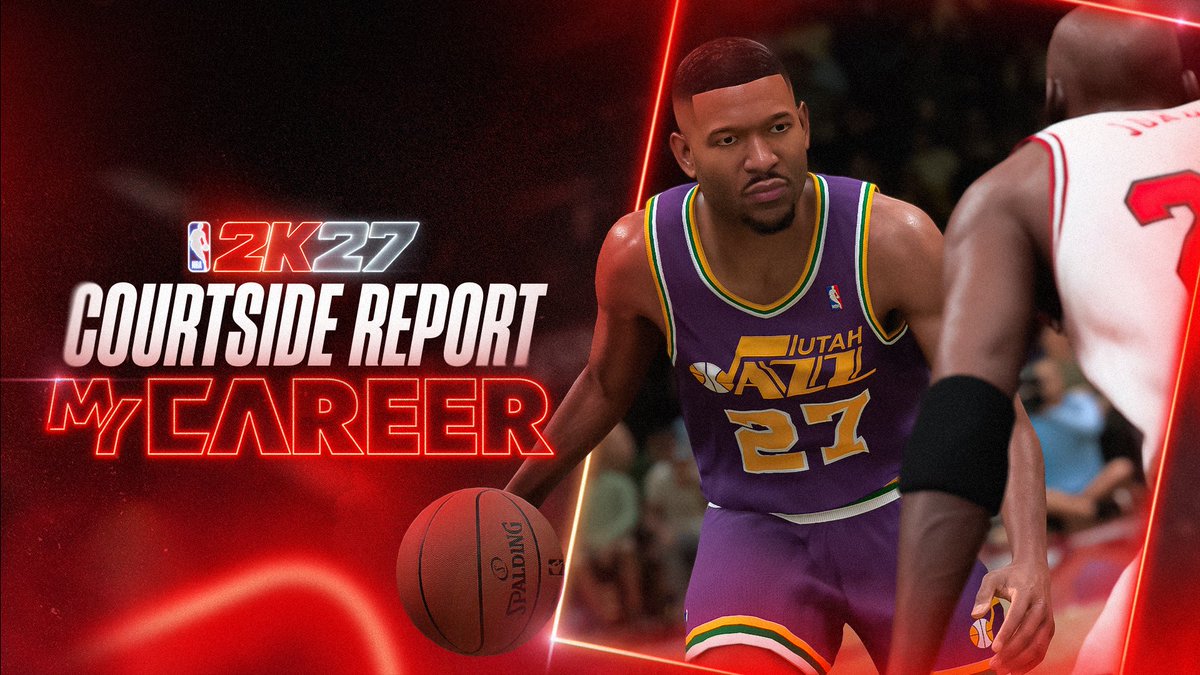 NBA2K's tweet photo. Live out your hoops dreams in NBA 2K27’s MyCAREER story “Fire & Concrete” 🎬

Learn more about this year’s all-new cinematic storyline, how you can leave your mark in NBA history in MyCAREER Eras, and play Co-Op MyCAREER with a friend in the MyCAREER Courtside Report ⤵️

https://t.co/89daeZPRtA