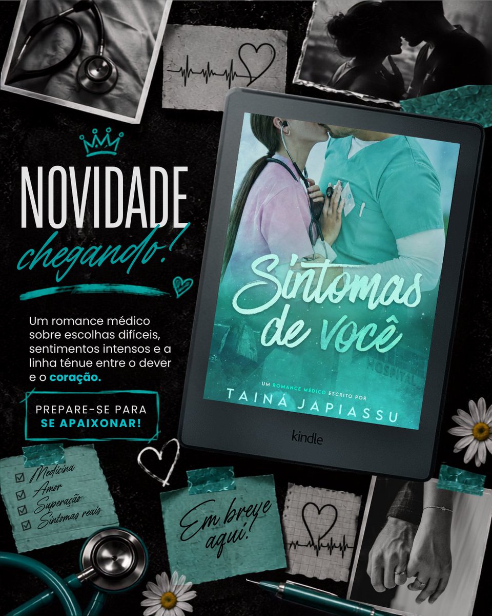 hillary01545019's tweet photo. Tem romance novo chegando por aqui, e dessa vez vamos mergulhar no mundo da medicina, onde alguns sentimentos podem ser mais perigosos que qualquer diagnóstico. 🩺🩵

📖 Sintomas de Você, da autora @autoratai, está chegando! https://t.co/49eIMInHG3