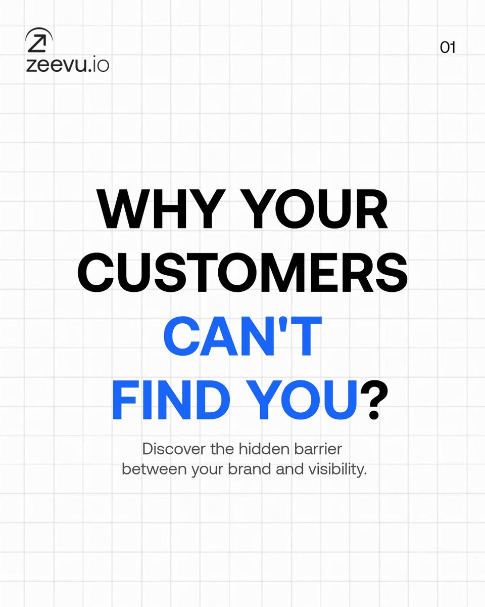 Zeevu_io's tweet photo. Your customers ask AI for what you sell, and it names someone else. Not because you're worse, but because AI doesn't know your brand yet. There's one way to find out why.

#Zeevu #aisearch #aitracking #llm https://t.co/rAFR3HvUzz