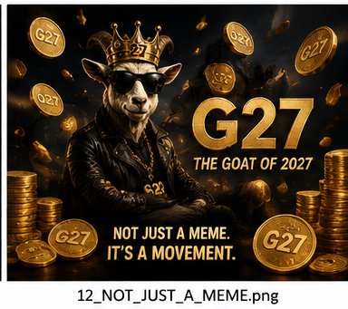 GO2027AT's tweet photo. @AshCrypto The GOAT is watching. 👀🐐 https://t.co/1mzlb97txX