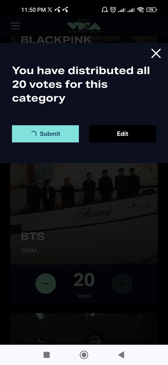 Kookiesmoho's tweet photo. @btschartsxdaily Though I don't trust VMAs . I'll not disappoint my boys. 
Let's go!! https://t.co/fN3gYJY6XH