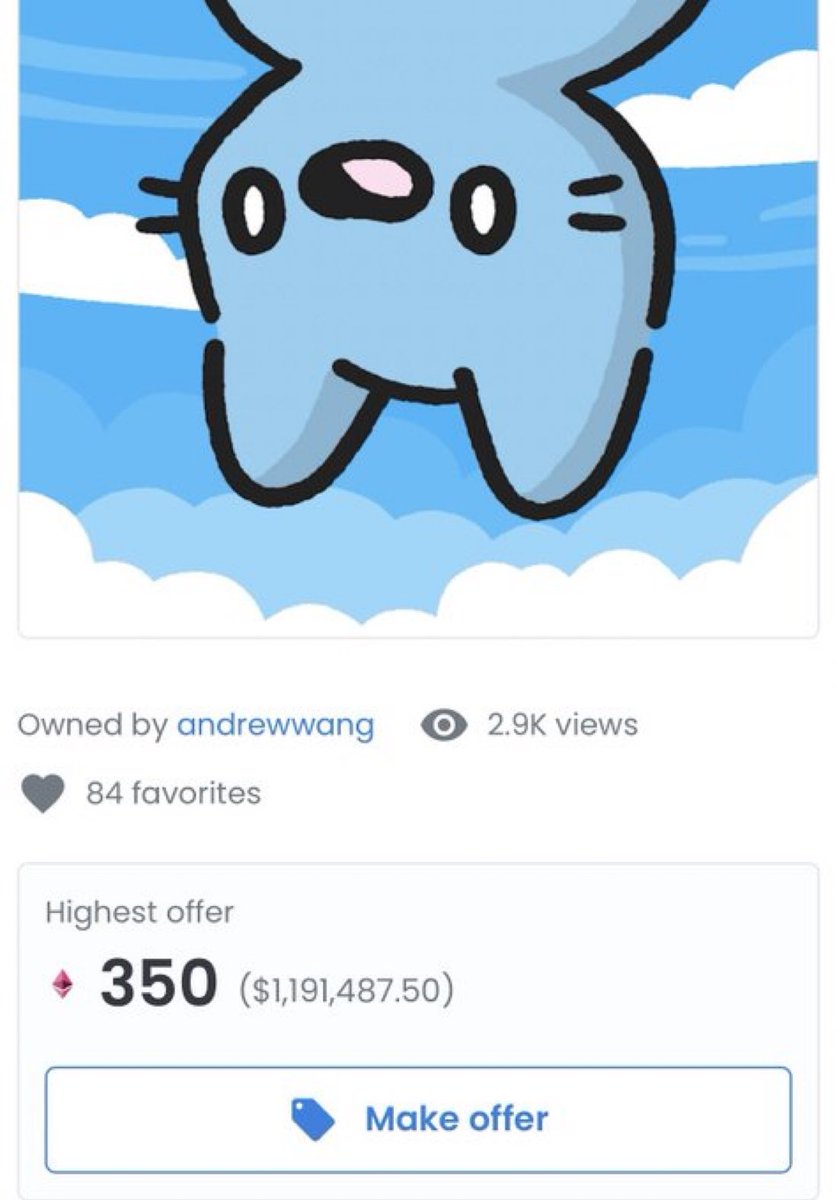 saracrypto_eth's tweet photo. 2021 was so funny bc at one point, real people were getting $1m offers on photos of cartoon cats and not selling because they were convinced it was "worth more than that"... https://t.co/4mmLSfgd5H