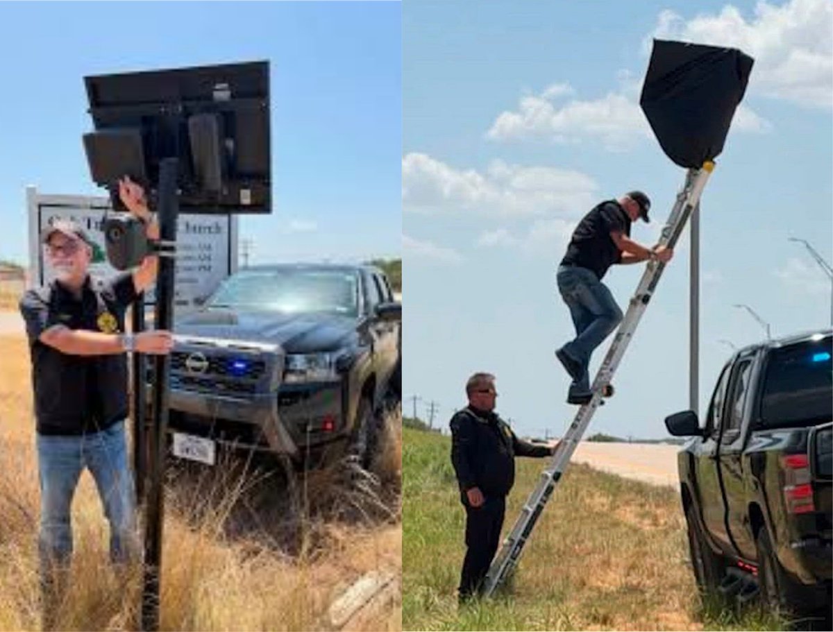 GeneralMCNews's tweet photo. BREAKING: Texas local law enforcement official John Shirley is sparking a nationwide privacy debate after unplugging and covering Flock Safety cameras in his county, declaring the move a win for residents’ freedom. https://t.co/nIv2XOCDiM