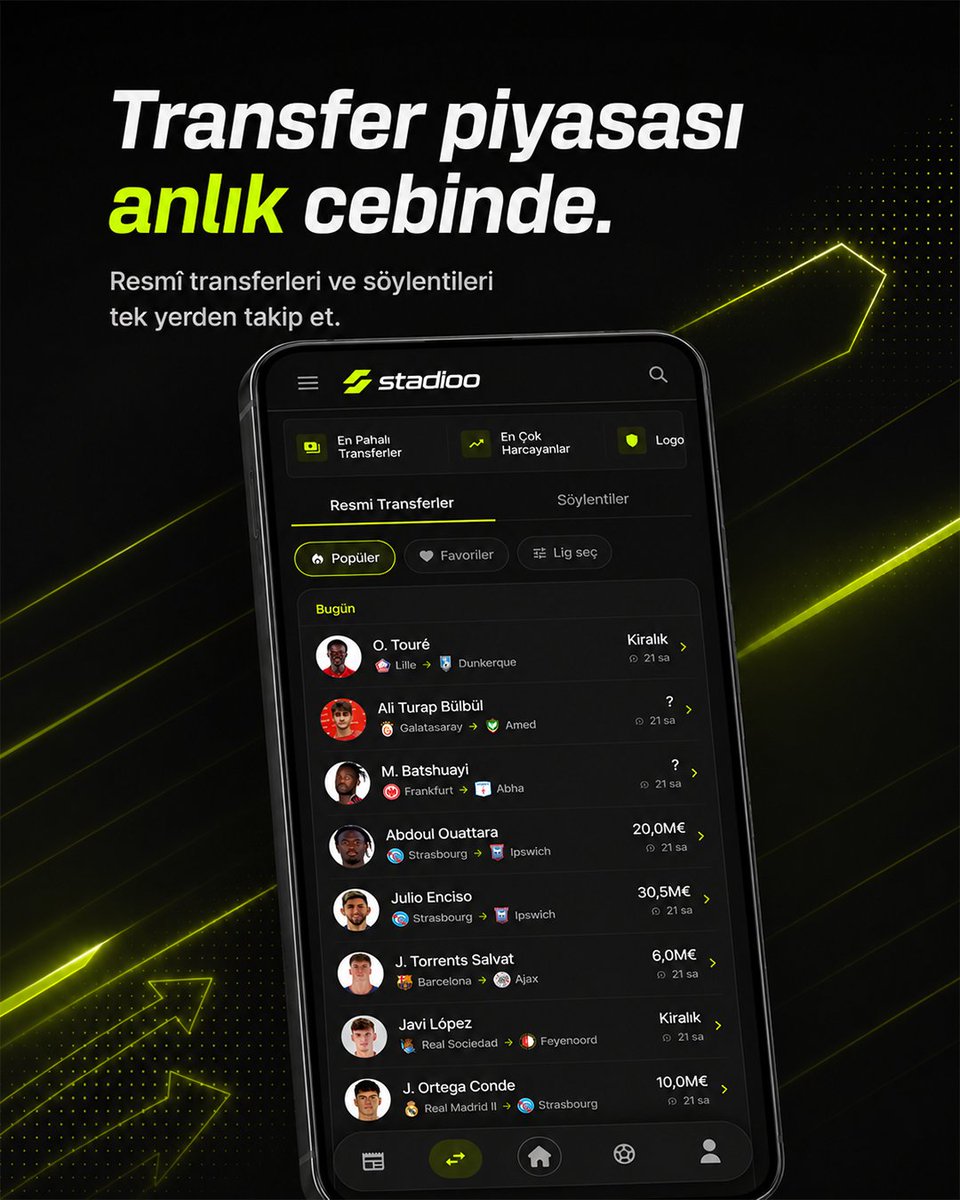 stadioo_app's tweet photo. Futbol artık tek bir yerde. ⚽

Maçları takip et, transferleri kaçırma, gündemi yakala. Akış’a gir; yorumunu bırak, tartışmaya katıl, futbolun keyfini beraber çıkaralım.

📱 stadioo artık App Store ve Google Play’de yayında!
💻 Üstelik web’de de yanındayız.

Aramıza hoş geldin. 🙌