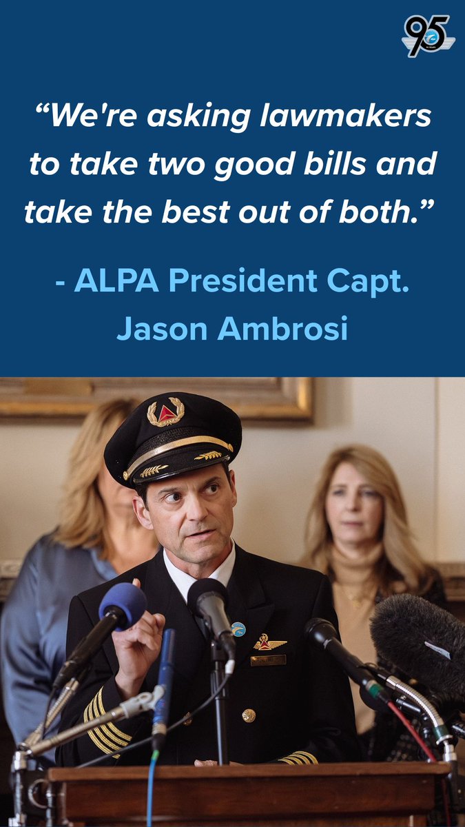 ALPAPilots's tweet photo. Safer skies shouldn't be a partisan choice. It's not ROTOR Act vs. ALERT Act — Congress should take the best of both and pass one strong aviation safety bill that closes critical gaps and honors the victims of PSA Flight 5342. https://t.co/OdrpEN3WYW