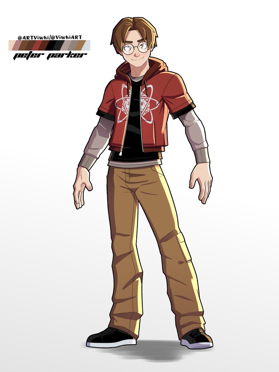 ARTViwhi's tweet photo. Excelsior Peter Parker
I never drew my version in fullbody
#spiderman https://t.co/GLGe6zR7mh