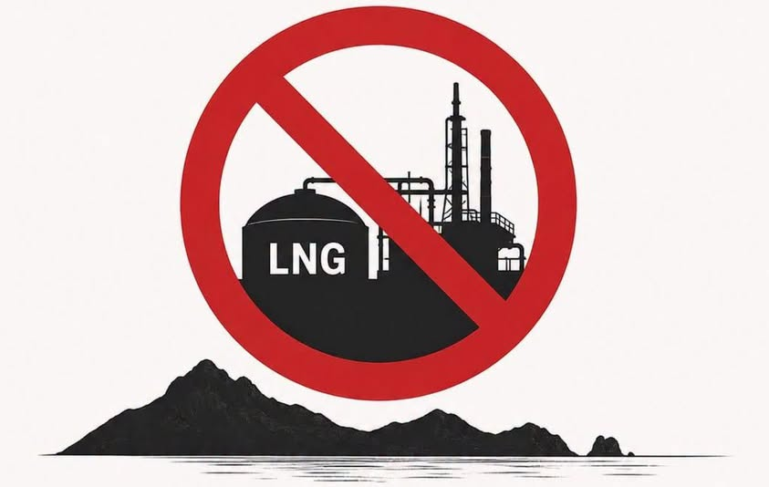 expresiongyms's tweet photo. La empresa AMIGO LNG anuncia que "prepara un modelo de difusión" para promover "las bondades" de lo que sería su planta de gas en operación en este puerto.

Es decir, las gacetillas de prensa que están difundiéndose y las que vienen, están pagadas por la empresa. https://t.co/ln5YVdtssh
