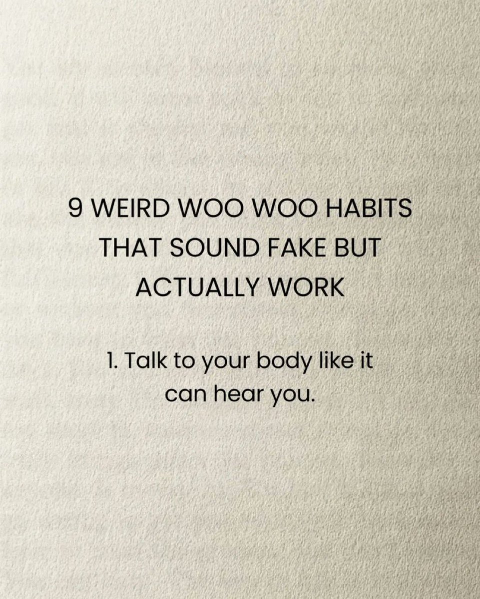 MindIgnite34371's tweet photo. 9 WEIRD WOO WOO HABITS THAT SOUND FAKE BUT ACTUALLY WORK: https://t.co/VE6g7ctuyZ