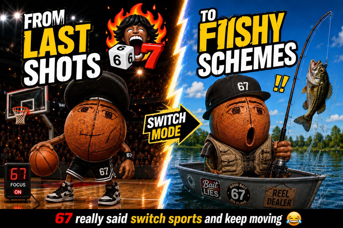 MrOakleyRiley's tweet photo. Every game eventually reaches the final whistle.

67 Balling is almost there, and I’m not wasting a single attempt before it disappears. 

But the interesting part is what @sixsevenapp teased next.

No details, just one word: fishy 

That’s enough to keep me guessing 😂 https://t.co/wWSXYMpGnm