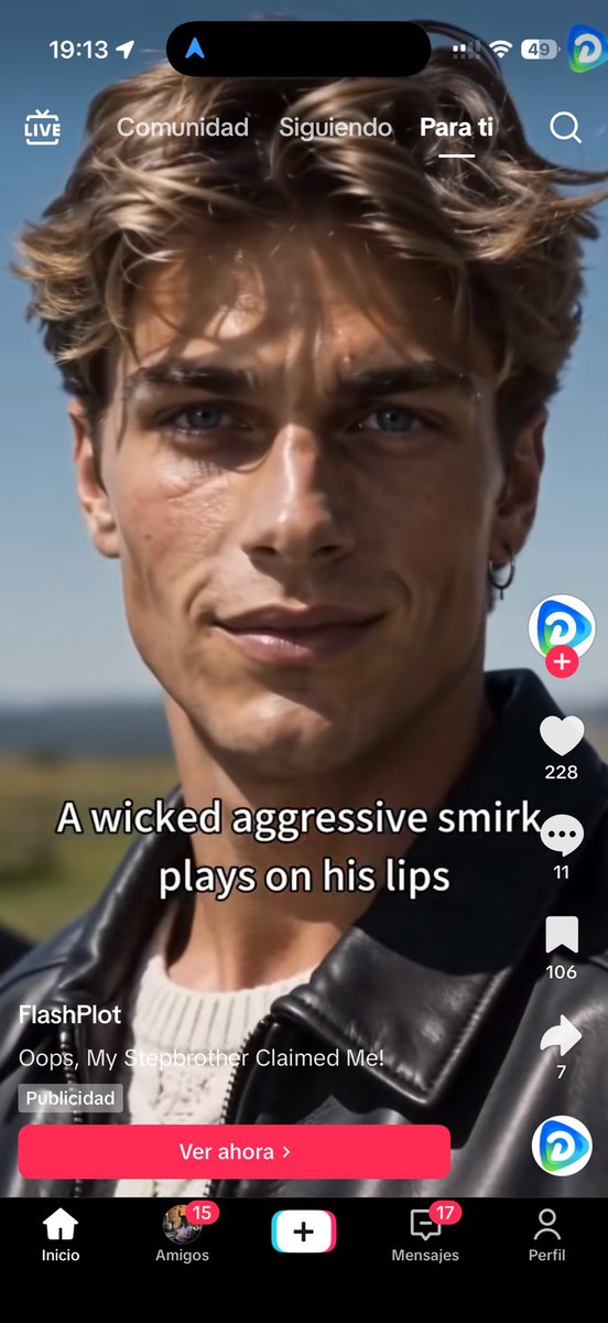 mustafughh's tweet photo. is anyone else getting these weird ass AI slop storytelling ads on tt??? wtf? and why is the ad promoting incest? https://t.co/893xQaPVYk