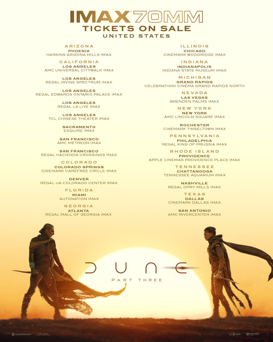 dunemovie's tweet photo. Deserving of the biggest screen. Receive ticket alerts and early access before anyone else. Join Dune Insider now. https://t.co/g2qIJKtqOj https://t.co/yWK0hr6t4C