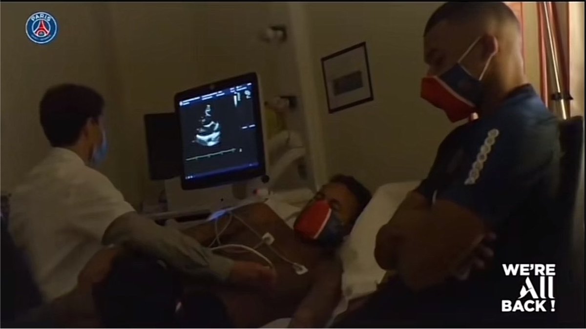 whoss_bad's tweet photo. imagem rara do kylian mbappe acompanhando seu ex neymar no ultrassom do primeiro filho deles désiré doué https://t.co/YdXbxCdXO2