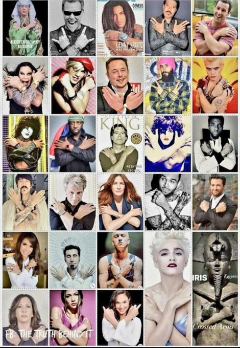 RedWaveQ's tweet photo. Hollywood celebrities doing the “Osiris Rising” sign.

The Cabal associate the Egyptian Obelisk, found in Vatican City, the City of London and Washington D.C. with being the phallus of Osiris.  

Osiris represents the male-half of Lucifer in their weird Luciferian Mystery-school religion.
