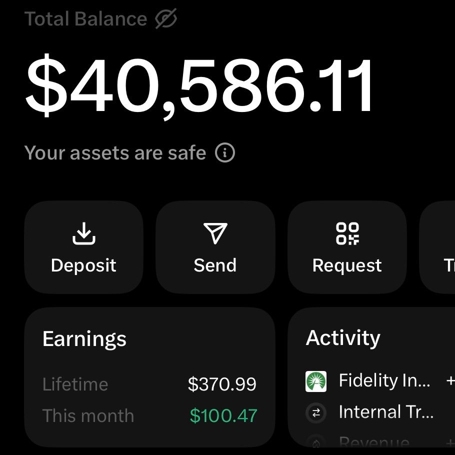 ducksays's tweet photo. putting my money WHERE MY MOUTH IS.

emergency fund is at $40k/$50k

just transferred another 5k. sitting in a HYSA yielding 6% APY.

not invested. not optimized for returns. just boring liquid insurance.

10k left!! https://t.co/uyegpVn2gP