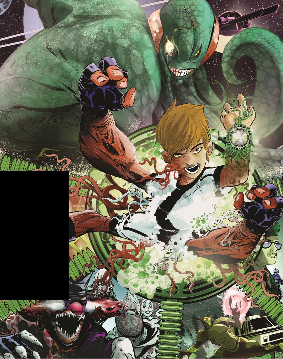 BenTenNews's tweet photo. A free poster will be included with Ben 10 #6*!

Art by Ben 10’s Duncan Rouleau, featuring a villain reveal you’ll have to wait until you’re holding the comic to see 👀 https://t.co/o8qrO5PH01
