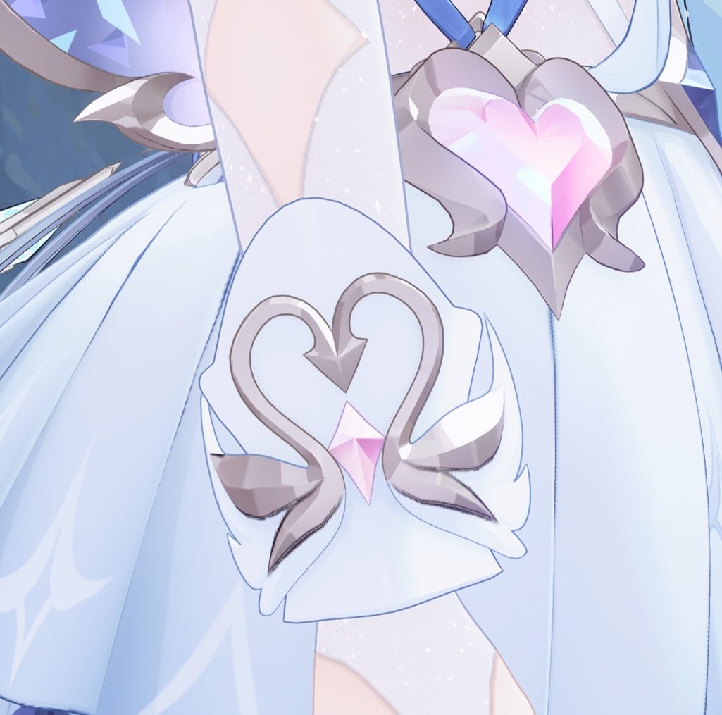 shenhaitham's tweet photo. i loveeee all the little swan motifs on her https://t.co/xpAd7B0ZNM
