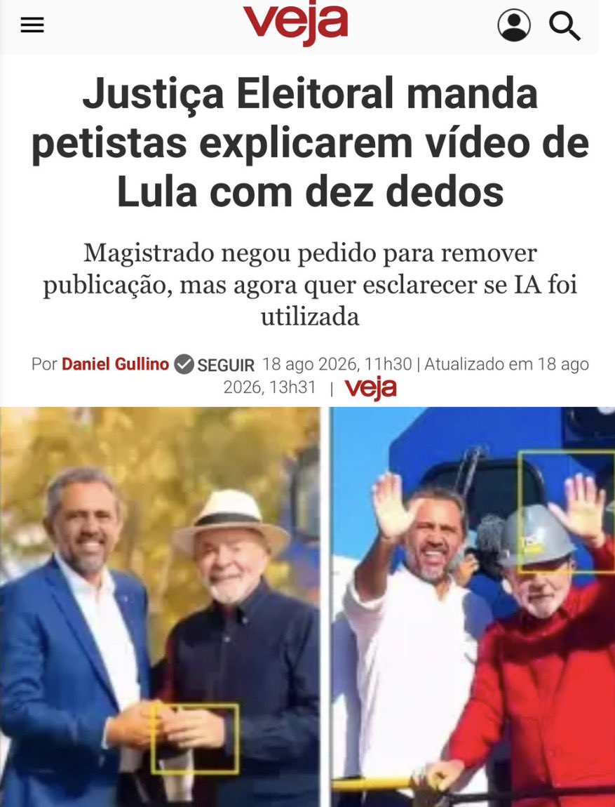 brom_elisa's tweet photo. Tem alguma coisa que vem do Lula que não seja fake? 🖐🏻😂 https://t.co/JhsBdYuVOx