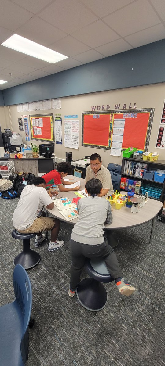 MrsE_Math_Queen's tweet photo. Day 1 of content instruction = Guided Math small groups. Great work 5th grade with implementing the math workshop with the CRA model. @TWE_Texans @Math_FBISD https://t.co/N5Iqtcbym8