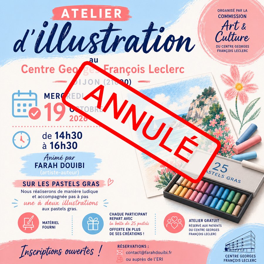 farahdouibi's tweet photo. Bonsoir à tous,
Les deux prochains événements sont annulés pour cause de santé.
Merci de votre compréhension 🙏 https://t.co/BnkEYilWdC