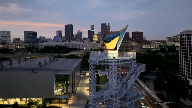 GAFollowers's tweet photo. Atlanta’s 1996 Olympic cauldron is officially staying in Summerhill. 

Mayor Andre Dickens confirmed it will remain in its longtime home after pushback from residents. https://t.co/t420EaH7BJ