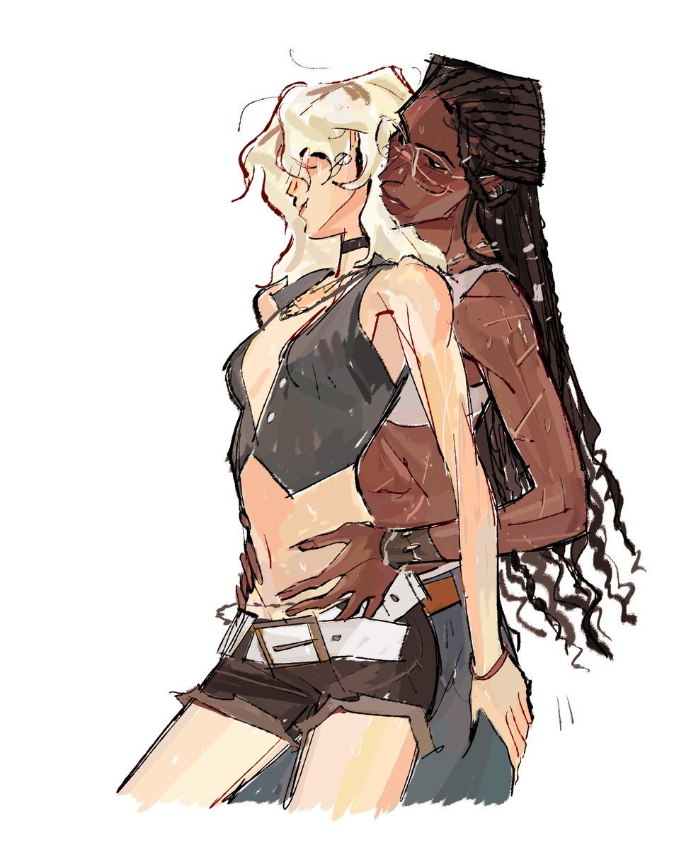 cronchybaguette's tweet photo. vampire and her hunter at the club https://t.co/yOM1fdkzCU