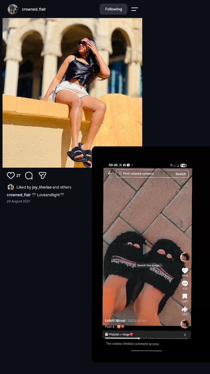 SA_gossiplab's tweet photo. Leleti Nkosi’s fashion choices have drawn attention we noticed similarities between some of her looks and outfits previously worn by her husband’s ex-wife.

The comparisons appear particularly noticeable when it comes to footwear, with Nkosi having been seen wearing shoes similar to those previously worn by her husband’s former wife. The similarities have sparked questions about whether the matching looks are coincidental or reflect a shared sense of style