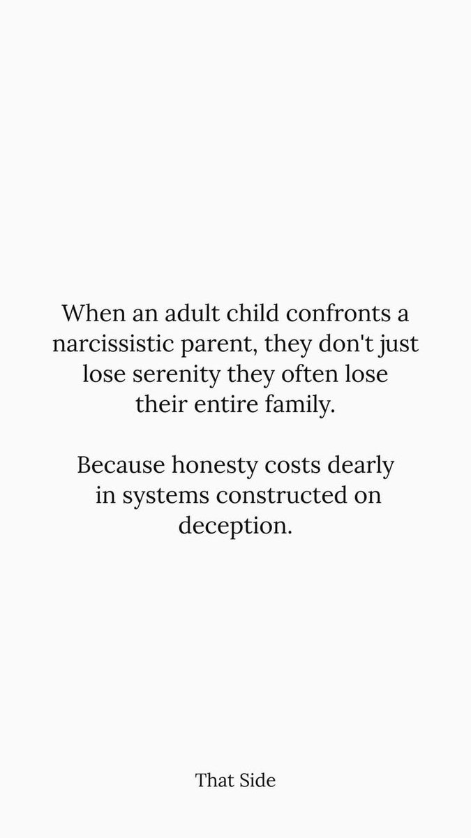 resilientscape's tweet photo. Did you speak up to your narcissist parent?
 Are you afraid to speak up?

I spoke up.
Was traumatically discarded
Lost the entire family.

I’m damaged but out of the cult. 

#malignantnarcissists 
#familyscapegoat https://t.co/WdWXPAFfDG