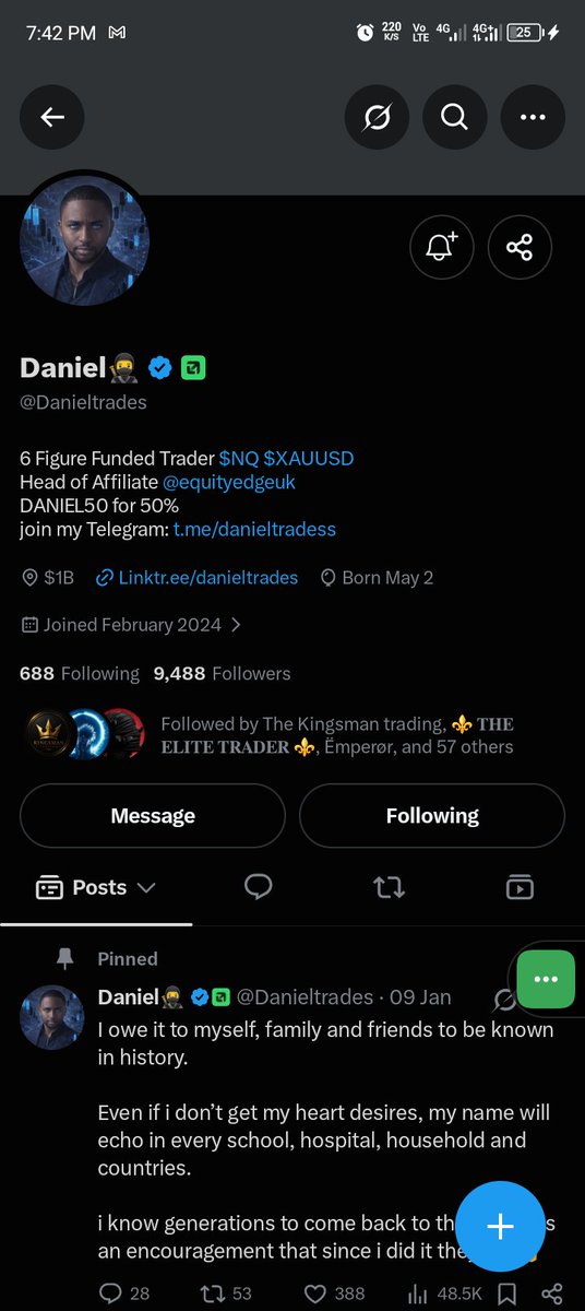 heis_fxraiden's tweet photo. @martinfxtrade @Danieltrades @berkayglife @EquityEdgeUK @pipdogfx All task done.✅ Number 40, It has been my dream to own a @EquityEdgeUK account. @martinfxtrade I have been a follower for so long! Thanks for all you do, even this opportunity. Hope I win this one. 

@carltemples @defiarcanist @bestcrypto09 https://t.co/GmjO0QUPpV