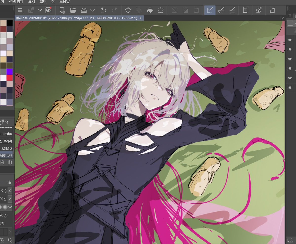 Taka_Hide_ILL's tweet photo. #THERIBBONHERO #リボンヒーロー 
(WIP) ...아무리 생각해도 일을 너무 크게 키운 것 같다, 이거. https://t.co/nkANYu5EsA