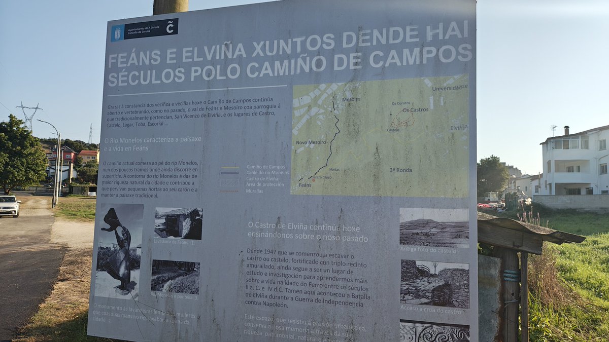 Rulas0910's tweet photo. @inesreygarcia @PSOE_Coruna @PPCoruna  @BngCoruna 
Ver para creer. O camino de campos, que vai cara o castro de Elviña, cheo de alquitrán. Logo falamos de calentamiento global, medio ambiente, etc... e por detrás asfaltan os caminos donde se vai a  pasear e a escapar da calor. https://t.co/gs0EGeVT4l