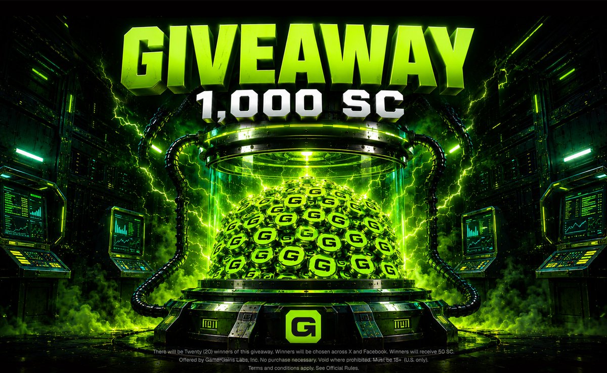 playongains's tweet photo. We’re giving away 1,000 SC to 20 WINNERS!  

To Enter: 
Repost 🔁 + Like ❤️
Follow Us ✅
Comment 👇 https://t.co/uiiSMHjVmX