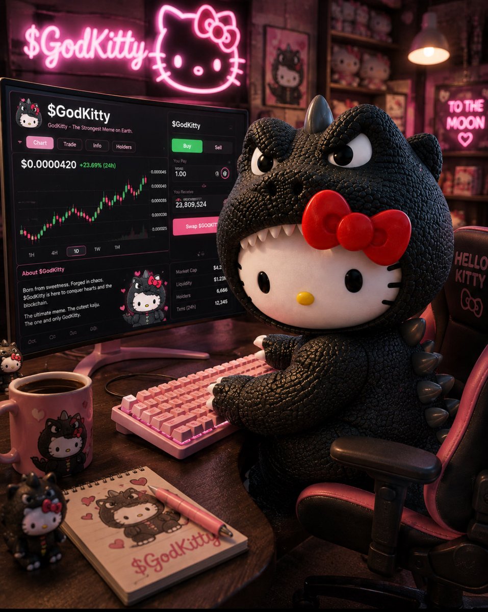 _Fupa_'s tweet photo. $Godkitty is hard at work everyone!!!

I snuck this picture of them but look at how cute they are while perfecting their craft!!!!🔥😻

#GodKitty https://t.co/IbgMjWRInC
