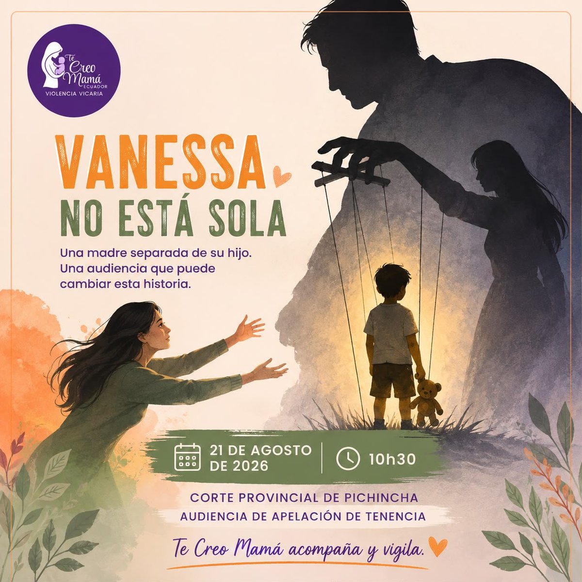 TeCreoMama's tweet photo. Estamos vigilantes. ⚖️👁️

Vanessa ya fue víctima de agresiones físicas dentro de una unidad judicial. No permitiremos que vuelva a suceder en un espacio que, precisamente, debe garantizar protección, seguridad y acceso a la justicia.
@CJudicaturaEc @MinGobiernoEc https://t.co/E76t9CcEyC
