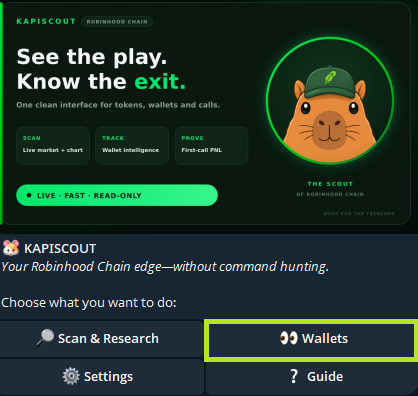 kapiscout's tweet photo. Wallet Tracking feature is now Live on Kapiscout bot: https://t.co/6s2Cd0S6NR https://t.co/aL13K0QmCA