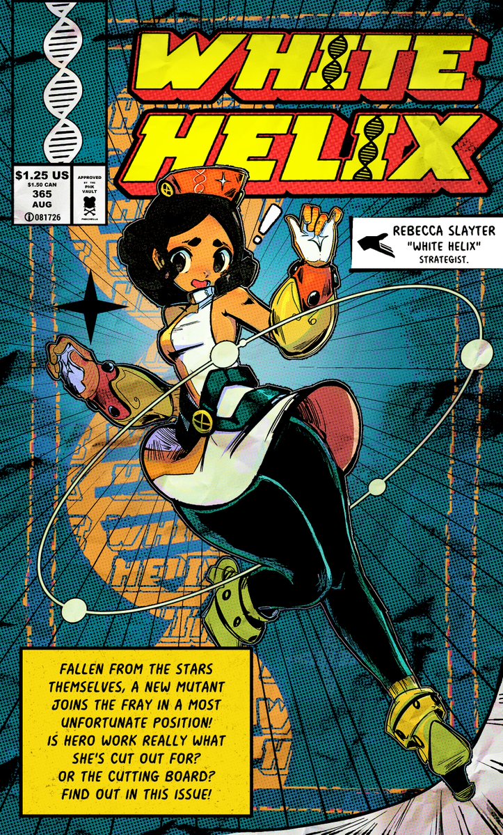WhteHelix's tweet photo. 📡 [𝗜𝘀𝘀𝘂𝗲 #𝟭]

A new mutant and star strategist step up to help save the multiverse.

#oc #MarvelRivals #comicart https://t.co/W77iMwL3g8