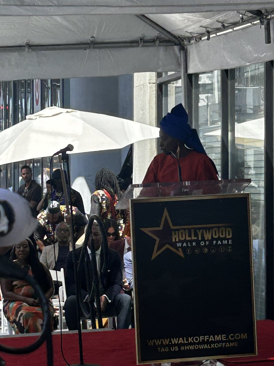 amabanckou's tweet photo. Je suis à la cérémonie du Walk of Fame d’Angelique Kidjo à Hollywood. #walkoffame #angeliquekidjo #hollywood https://t.co/P7B4VaFBDZ
