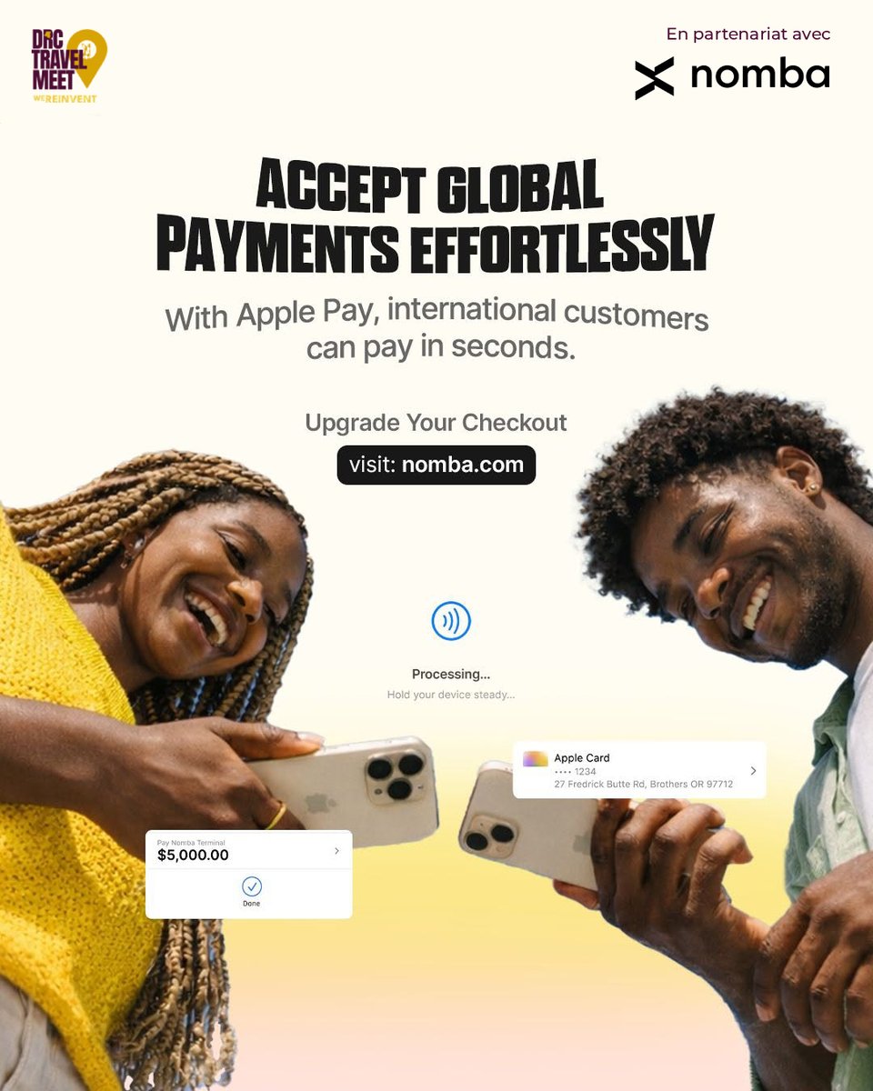 Drctravelmeet's tweet photo. 🤝 𝗕𝗶𝗲𝗻𝘃𝗲𝗻𝘂𝗲 @nombahq🚀| Dans une industrie où la rapidité et la simplicité des paiements sont essentielles, NombaHQ offrent aux acteurs du tourisme, du voyage, de l’hôtellerie et de l’aviation des outils pour mieux gérer leurs transactions et développer leurs activités. https://t.co/LPvUi6bbvu