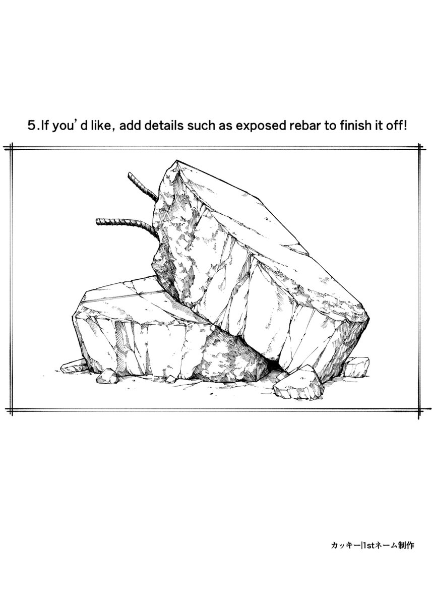 kackey_1st_NAME's tweet photo. Manga Background Tutorial #3: Rubble ✍️
I hope this helps with your manga backgrounds!
#MangaArt #MangaTutorial #DrawingTips https://t.co/eQRoTt0e5C