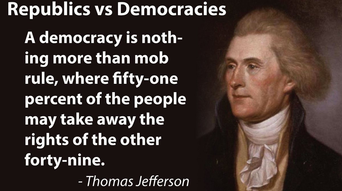 MomAgainstMedia's tweet photo. @AmericanIndust2 @nataliegwinters Pssst...#America is a #ConstitutionalRepublic NOT a #democracy aka #mobrules... https://t.co/TNn3R2tySw