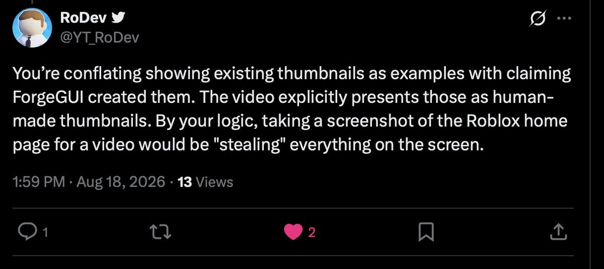 forgeguisupport's tweet photo. @Blushneyy @vennyyyprograms @YT_RoDev @forgegui You and your team should consider not publicly lying when its so obvious you are lying. https://t.co/i1335tXdJs