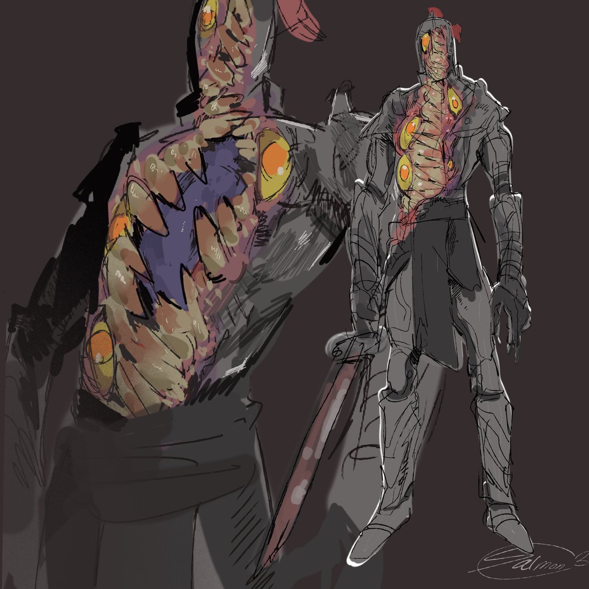 salmonfrutti's tweet photo. More monster oc that i would be drawing liking a man cock https://t.co/A3lHdO71a6
