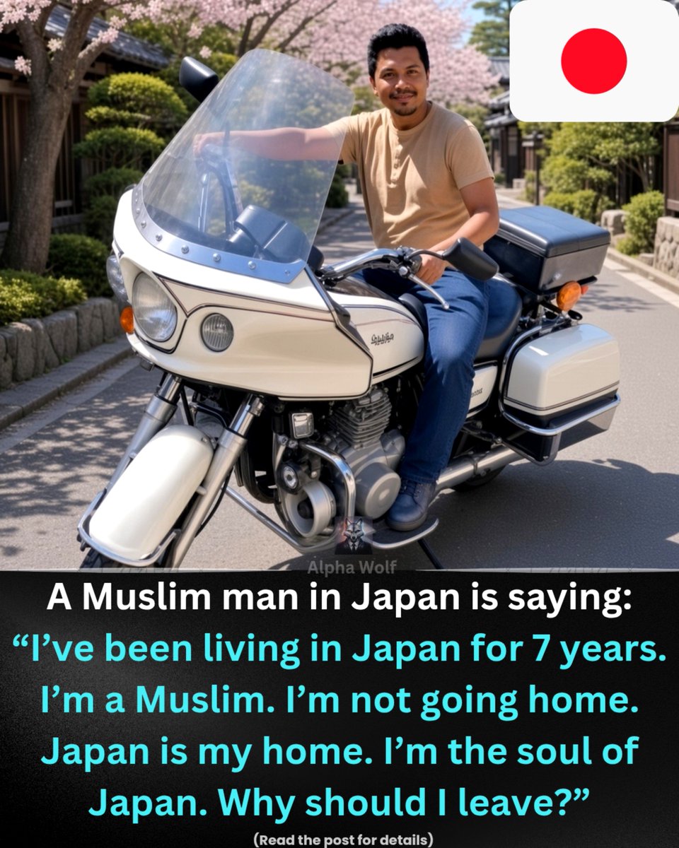 Crazyunfill94's tweet photo. A Muslim man in Japan is saying:
“I’ve been living in Japan for seven years. I’m a Muslim. I’m not going back home. Japan is my home. I am the soul of Japan. Why should I leave?”
These people have already made a mess of their own country, which is why this guy doesn’t want to go back now. Now he’s going to make a mess in Japan too.