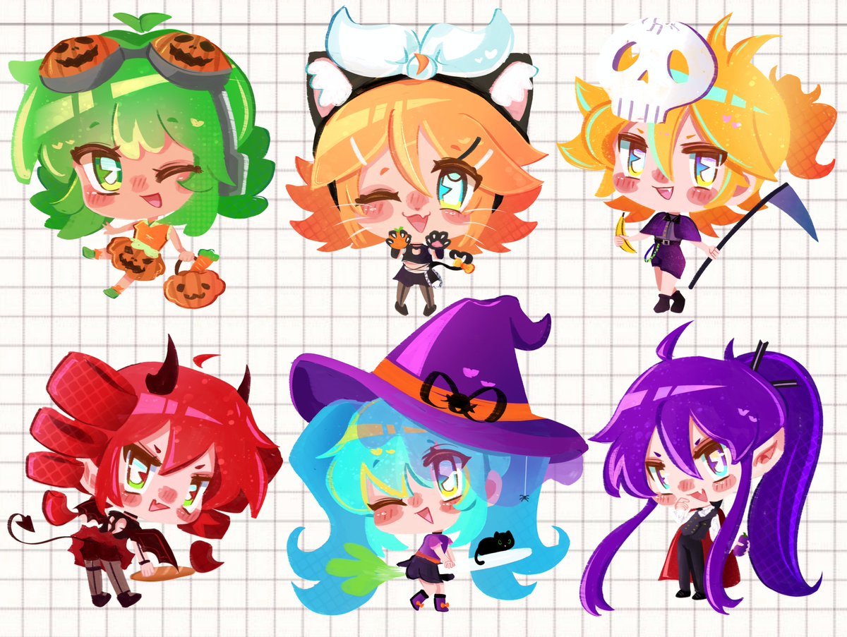 vicky_200000's tweet photo. Vocaloid chibis 

#vocaloid https://t.co/kxYni0taRi
